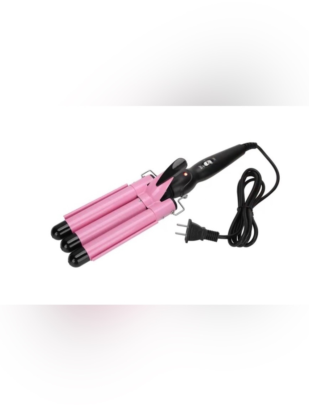 xuuyuu Pink 3-Barrel Mermaid Hair Waver / Curling Iron - Like New